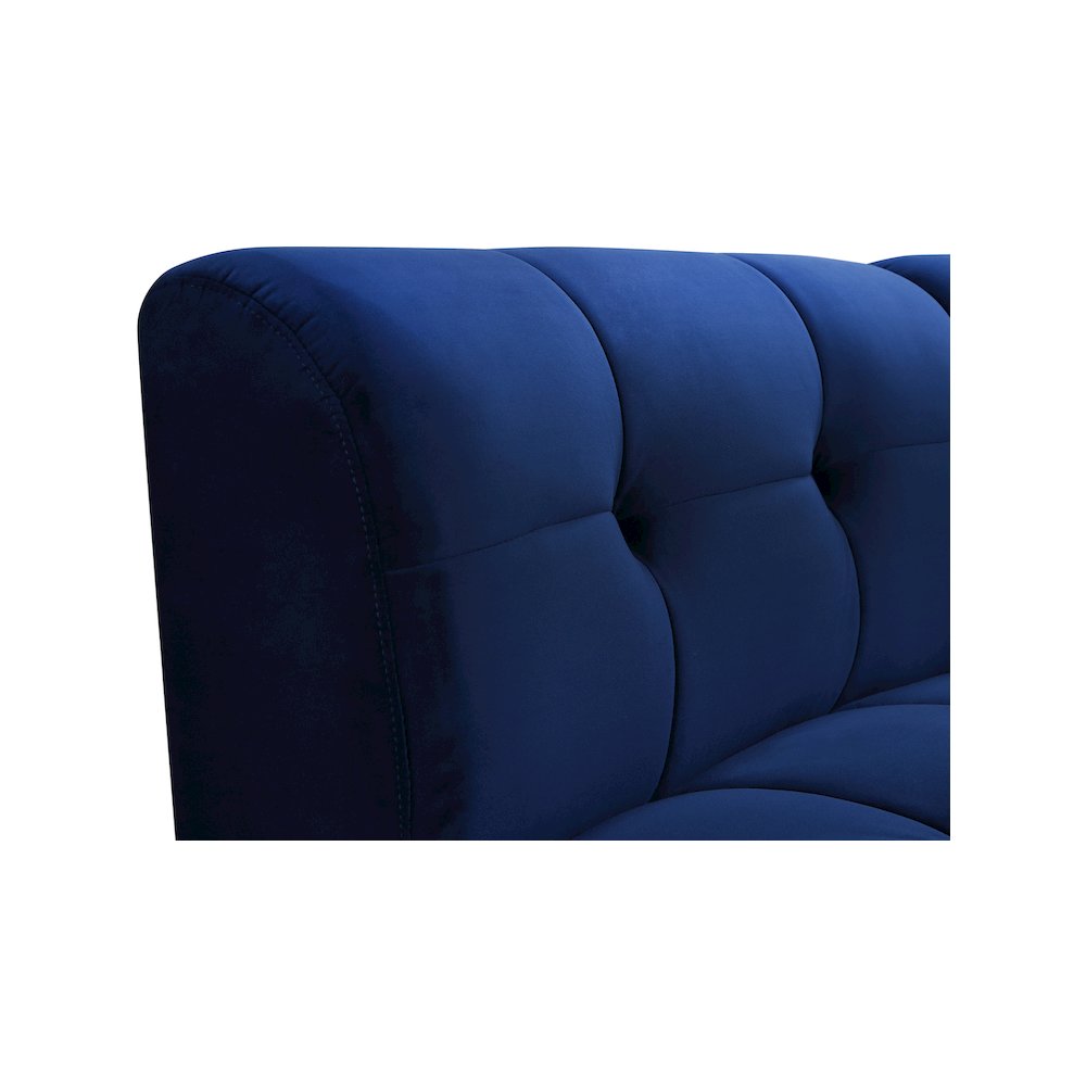 Limitless Navy Velvet Modular Chair. Picture 8