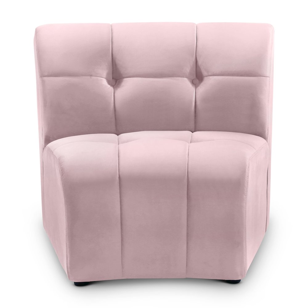 Limitless Pink Velvet Modular Chair. Picture 1