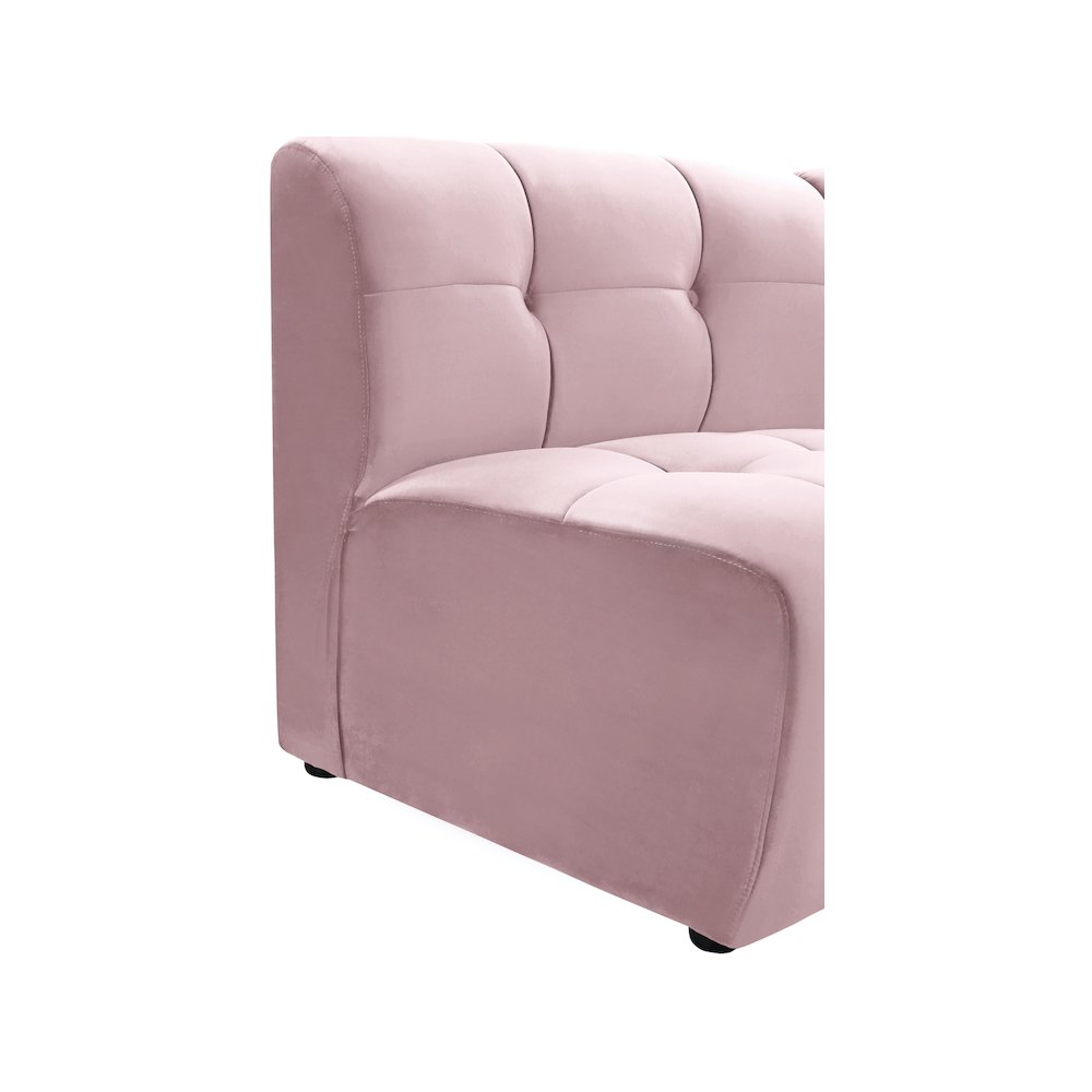 Limitless Pink Velvet Modular Chair. Picture 9