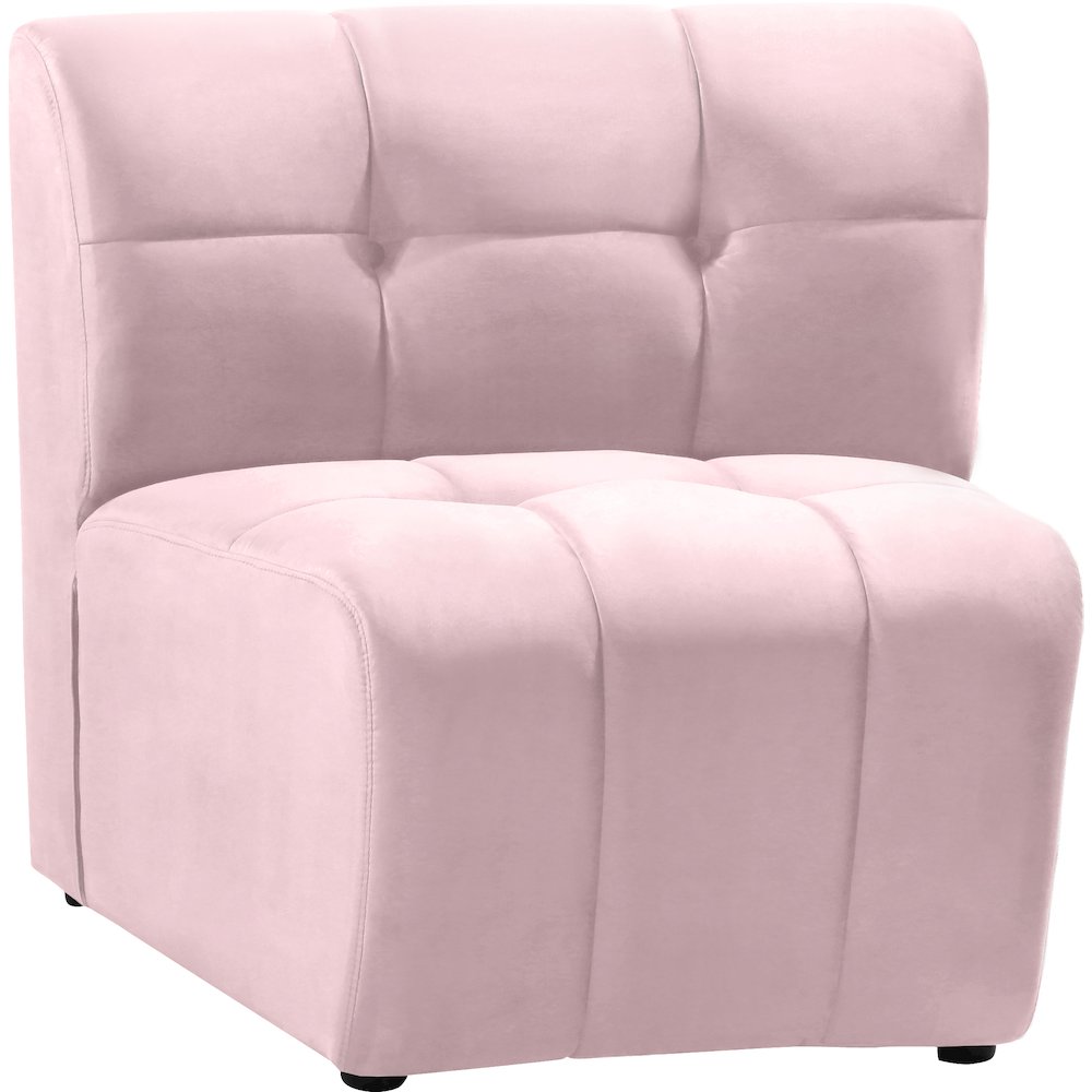 Limitless Pink Velvet Modular Chair. Picture 2