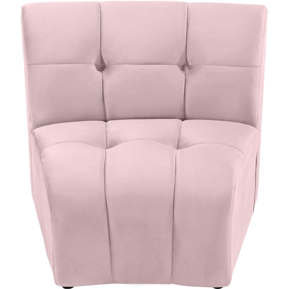 Limitless Pink Velvet Modular Chair. Picture 4