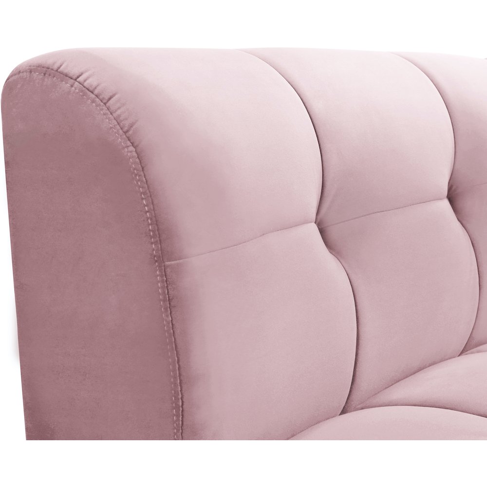 Limitless Pink Velvet Modular Chair. Picture 8