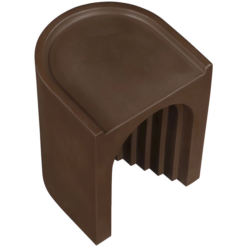 Avenda Brown Concrete Indoor/Outdoor End Table. Picture 4