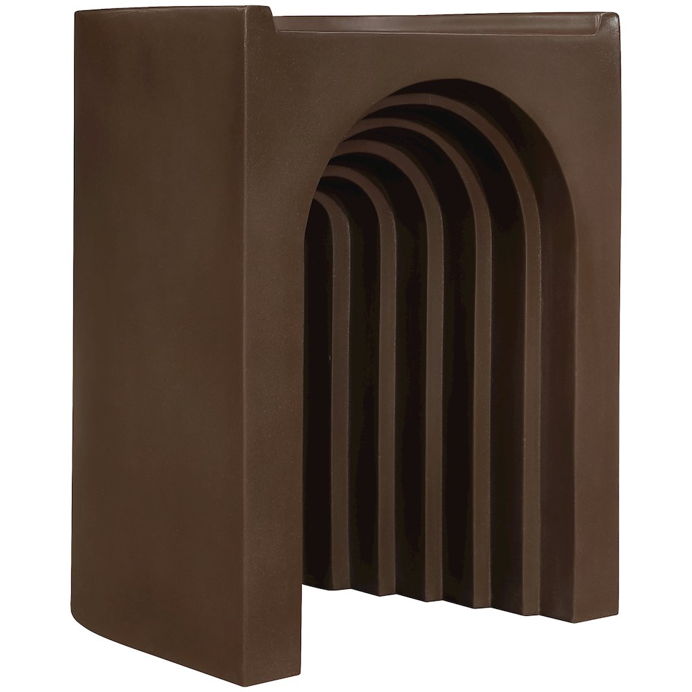 Avenda Brown Concrete Indoor/Outdoor End Table. Picture 5