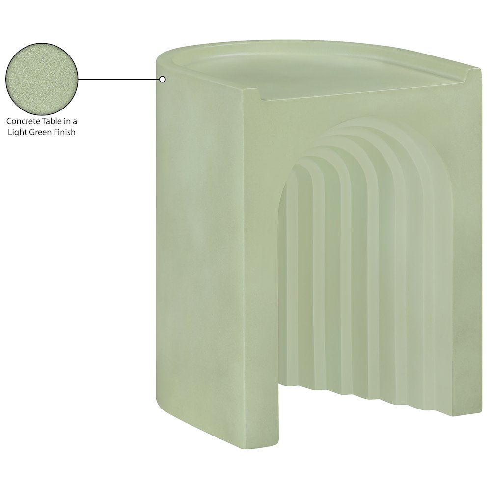 Avenda Green Concrete Indoor/Outdoor End Table. Picture 10