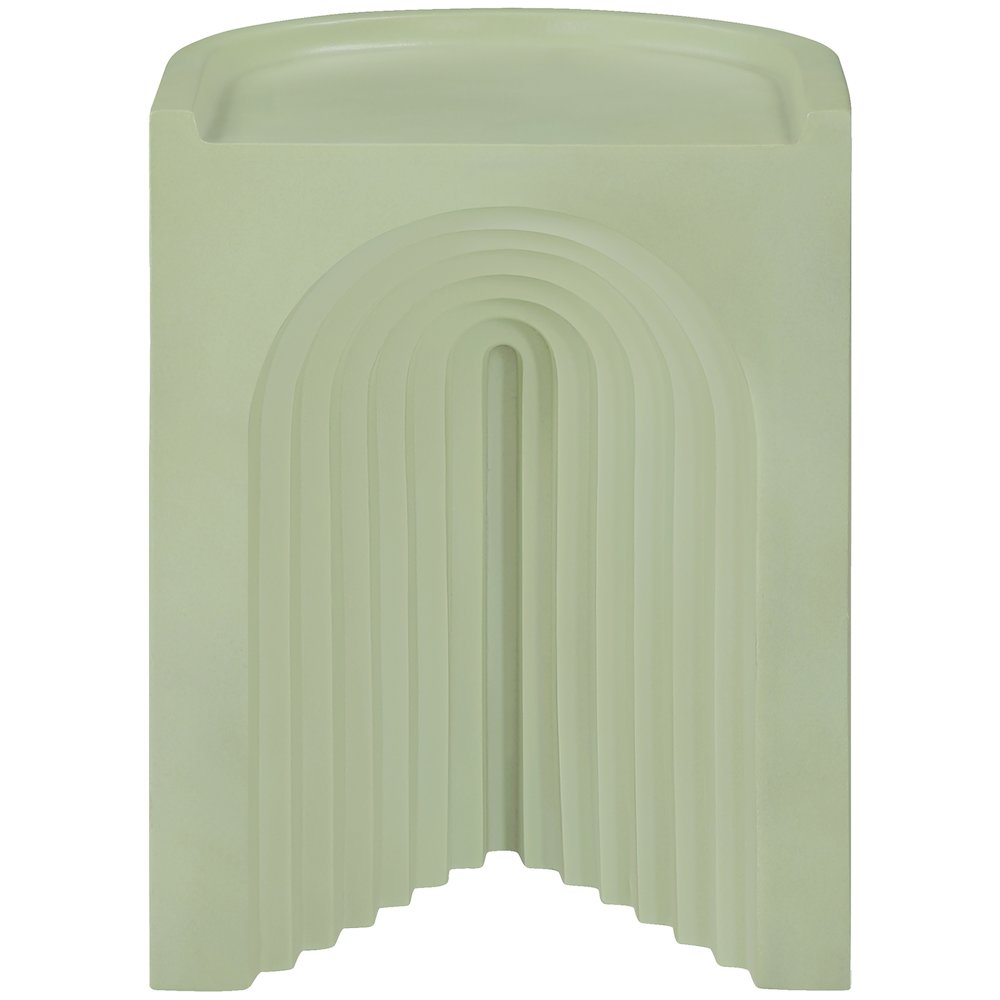 Avenda Green Concrete Indoor/Outdoor End Table. Picture 2