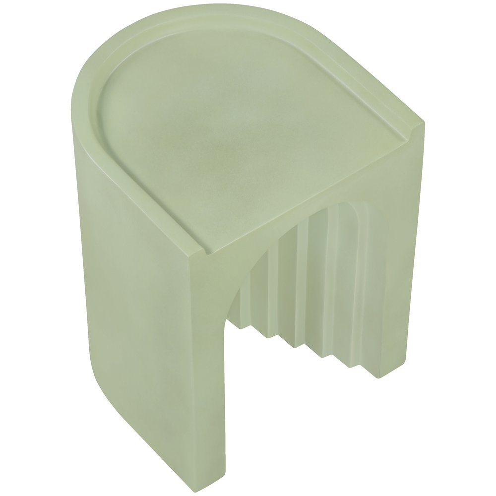 Avenda Green Concrete Indoor/Outdoor End Table. Picture 4