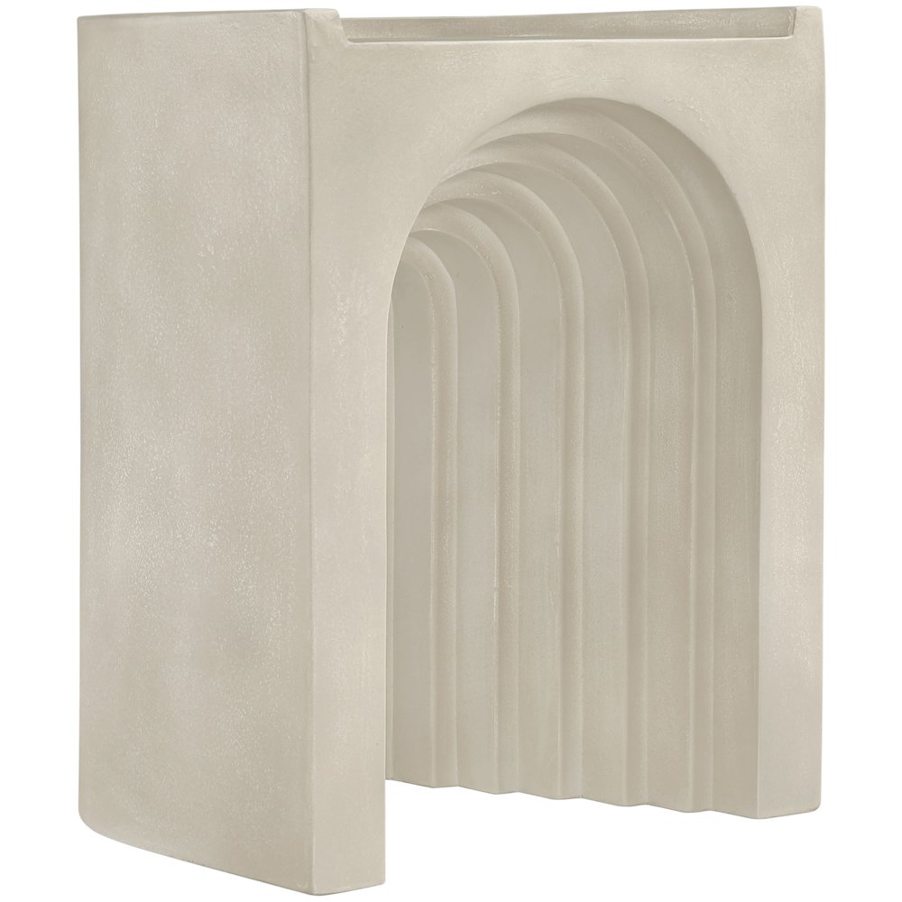 Avenda Beige Concrete Indoor/Outdoor End Table. Picture 5