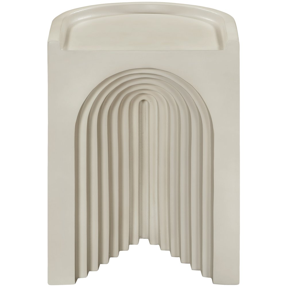 Avenda Taupe Concrete Indoor/Outdoor End Table. Picture 2