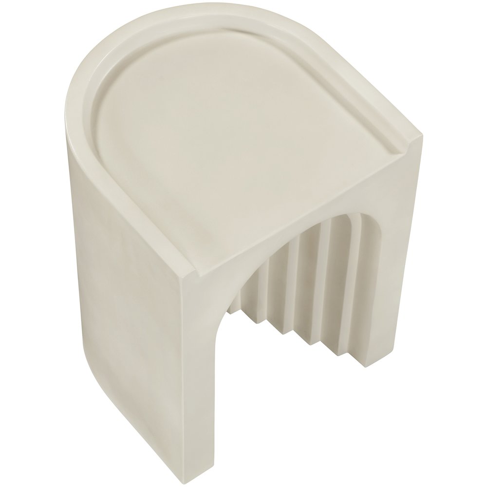 Avenda Taupe Concrete Indoor/Outdoor End Table. Picture 4