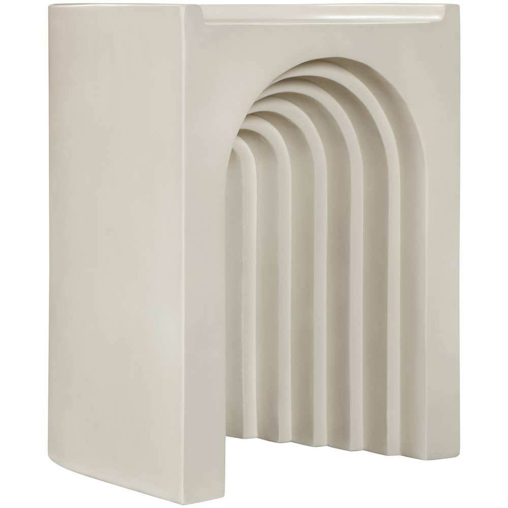 Avenda Taupe Concrete Indoor/Outdoor End Table. Picture 5