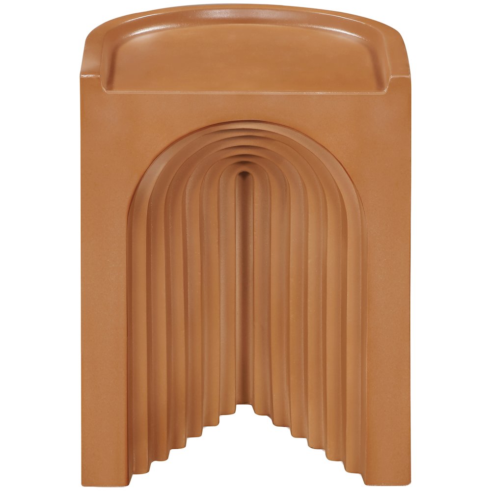 Avenda Terracotta Concrete Indoor/Outdoor End Table. Picture 2