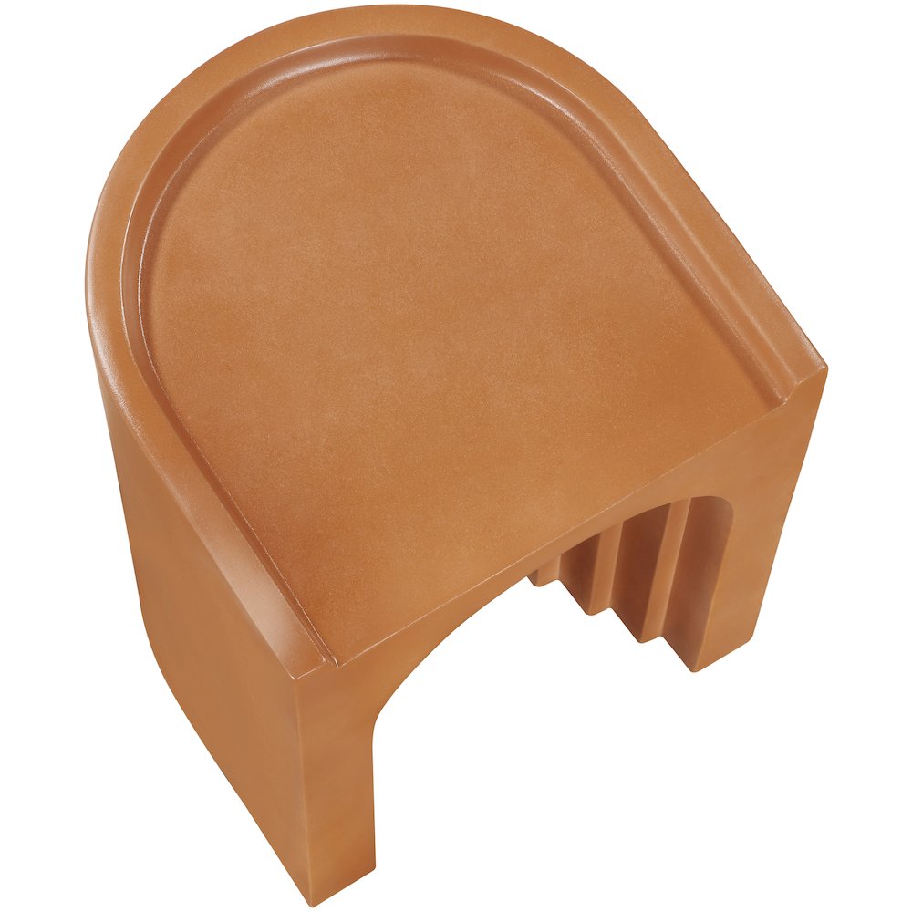 Avenda Terracotta Concrete Indoor/Outdoor End Table. Picture 4