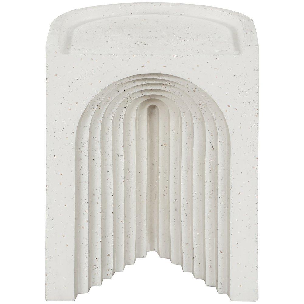 Avenda Terrazzo Concrete Indoor/Outdoor End Table. Picture 2