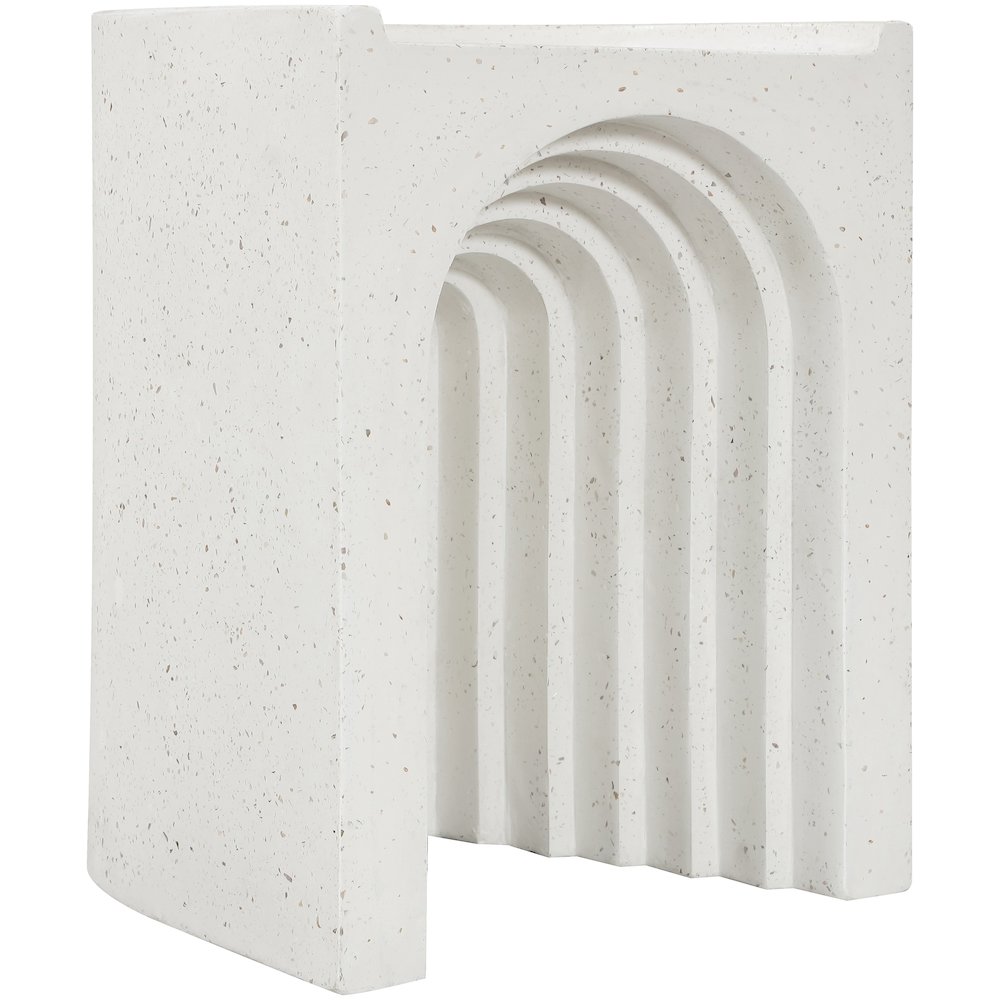 Avenda Terrazzo Concrete Indoor/Outdoor End Table. Picture 5
