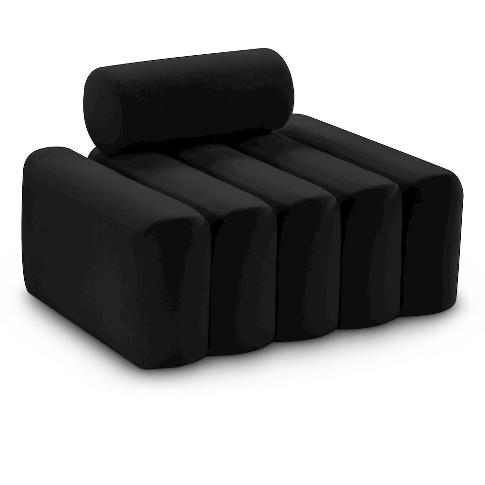 Melody Black Velvet Chair. Picture 1