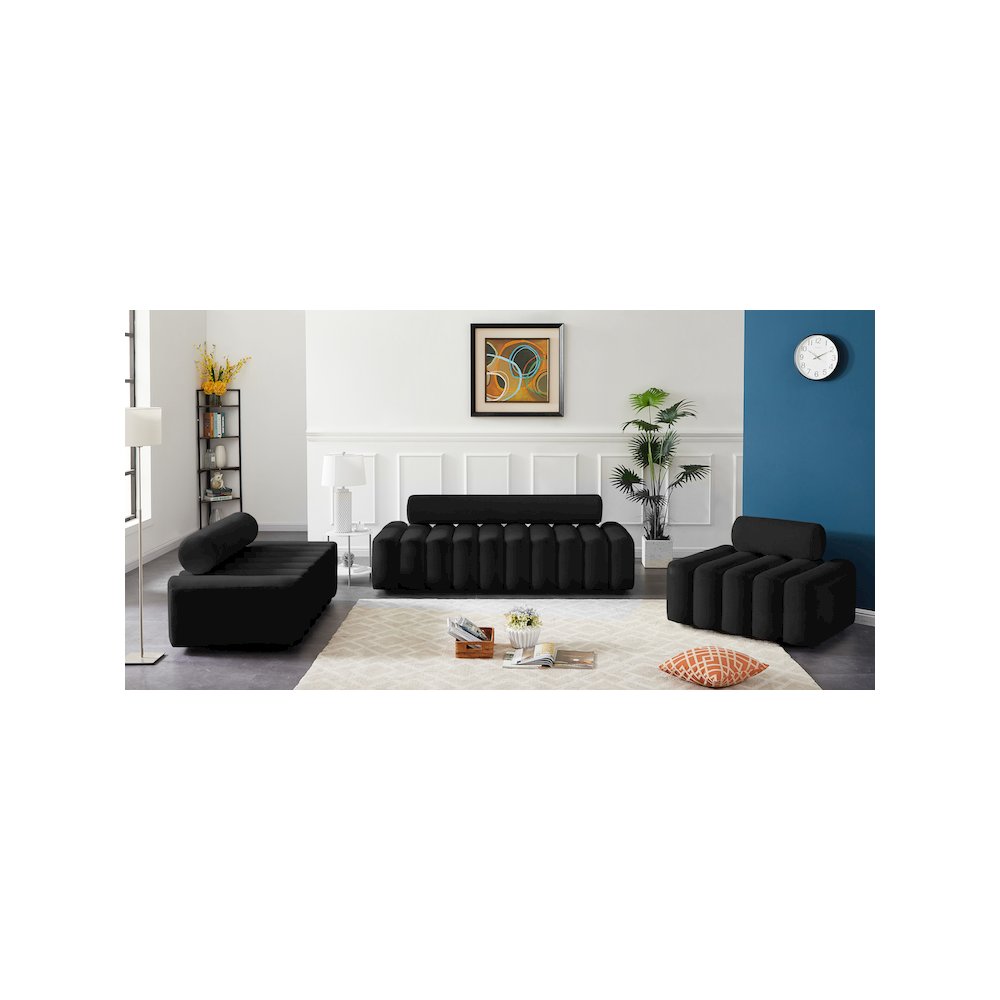 Melody Black Velvet Chair. Picture 9