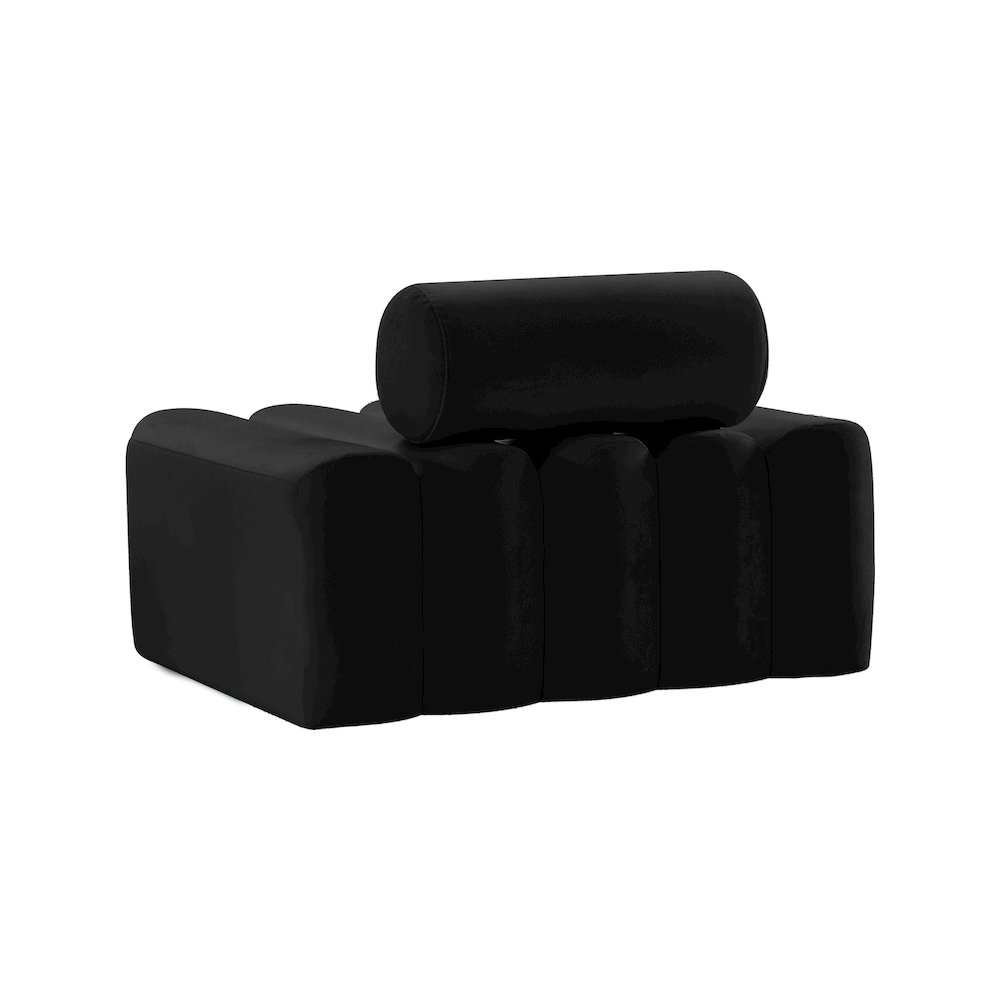 Melody Black Velvet Chair. Picture 2