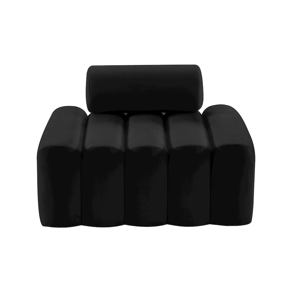 Melody Black Velvet Chair. Picture 4