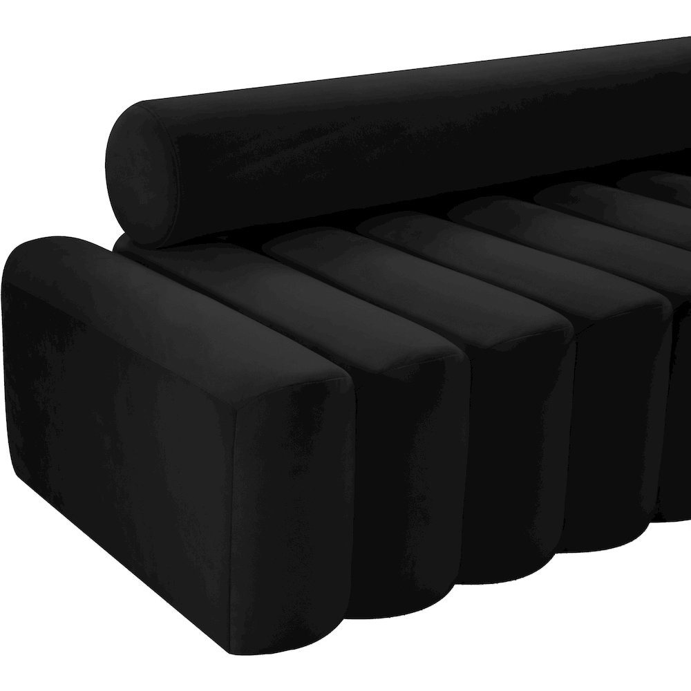 Melody Black Velvet Chair. Picture 5