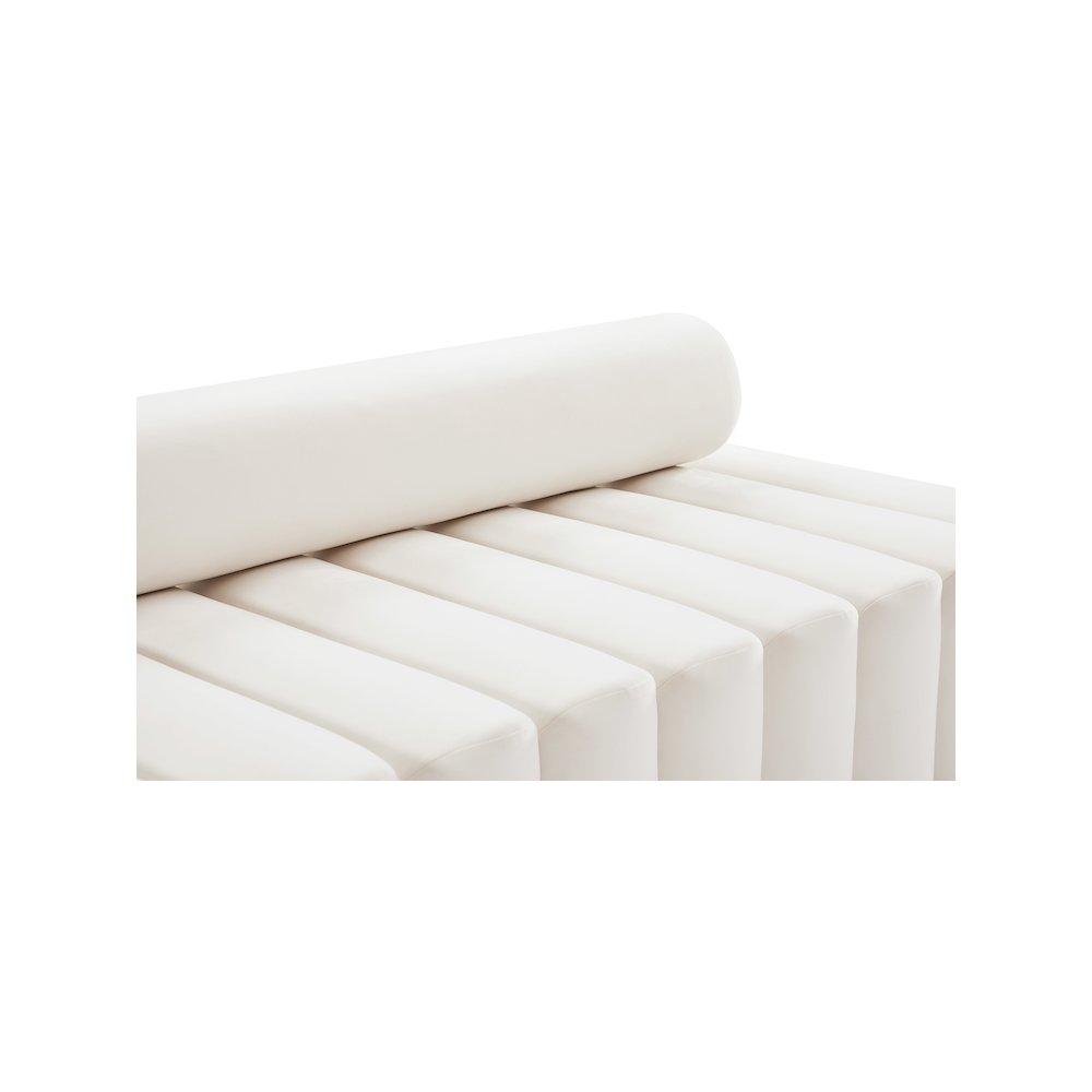 Melody Cream Velvet Sofa. Picture 6