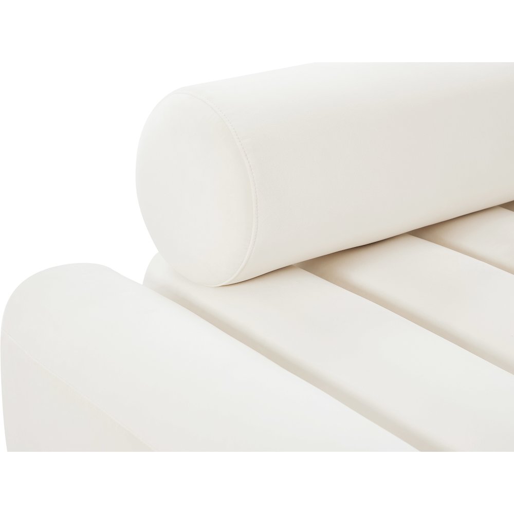 Melody Cream Velvet Sofa. Picture 8