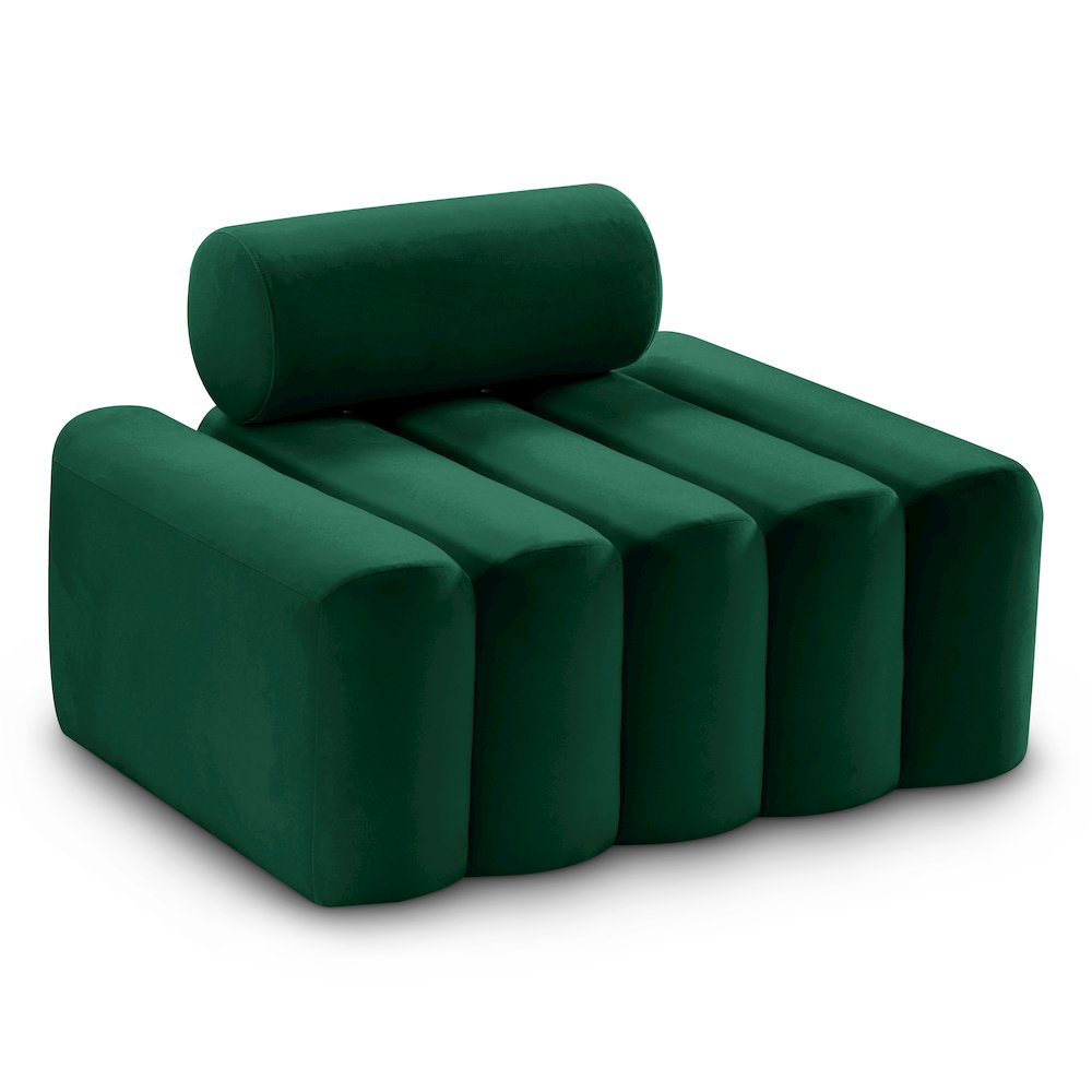 Melody Green Velvet Chair. Picture 1
