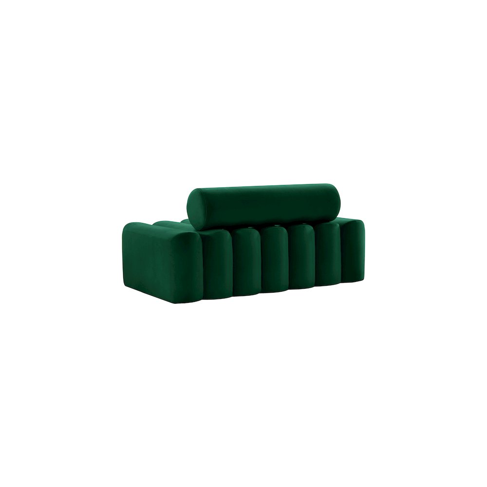 Melody Green Velvet Loveseat. Picture 2