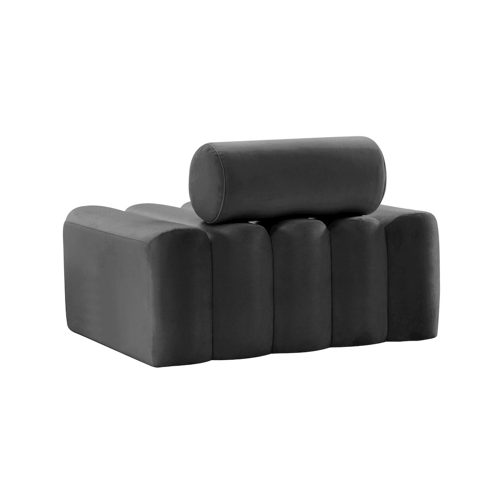 Melody Grey Velvet Chair. Picture 2
