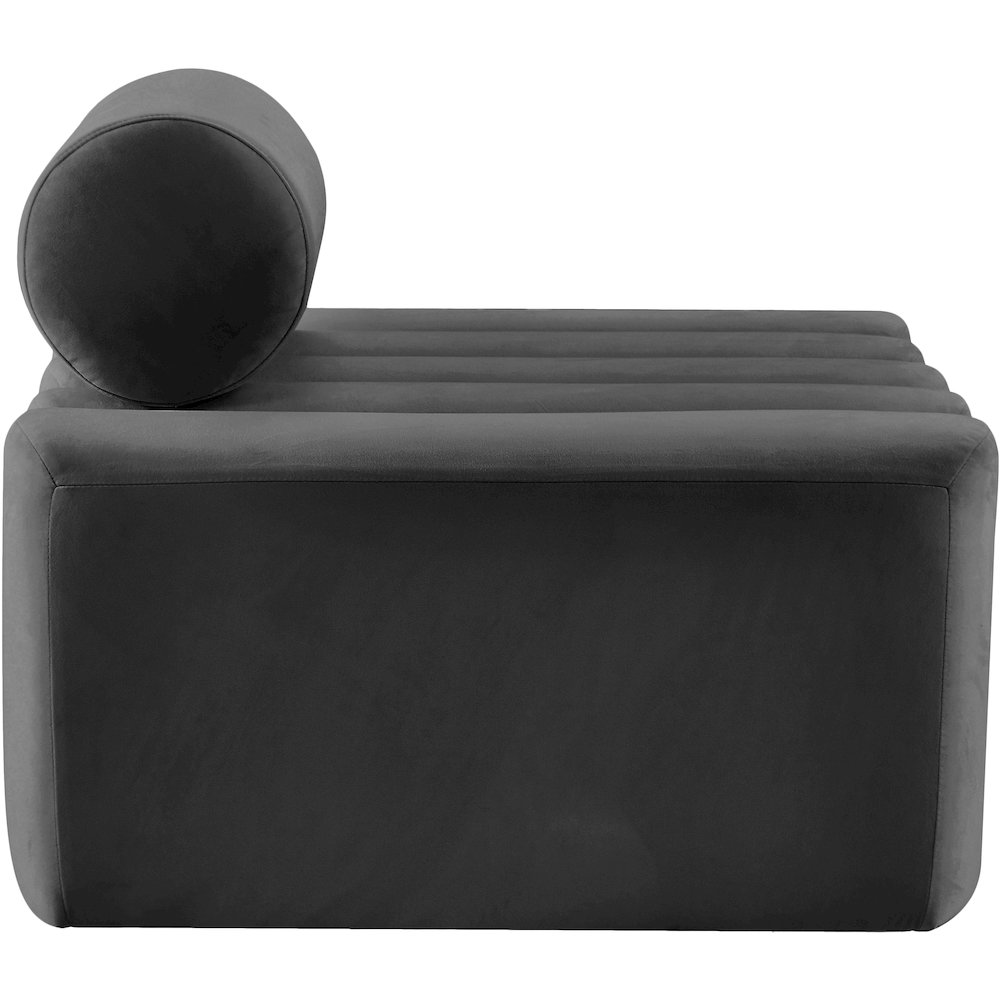 Melody Grey Velvet Chair. Picture 3