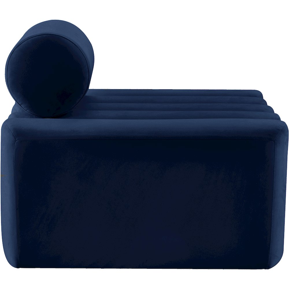 Melody Navy Velvet Chair. Picture 3