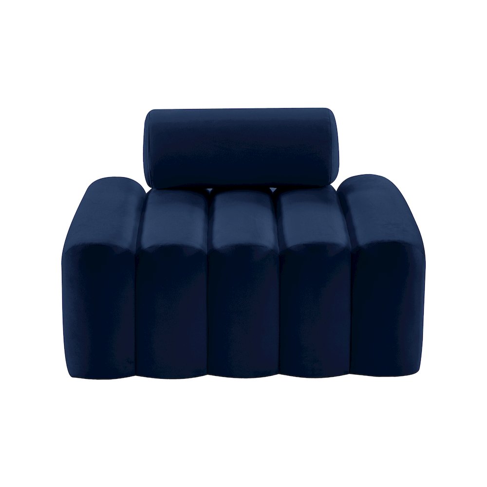 Melody Navy Velvet Chair. Picture 4