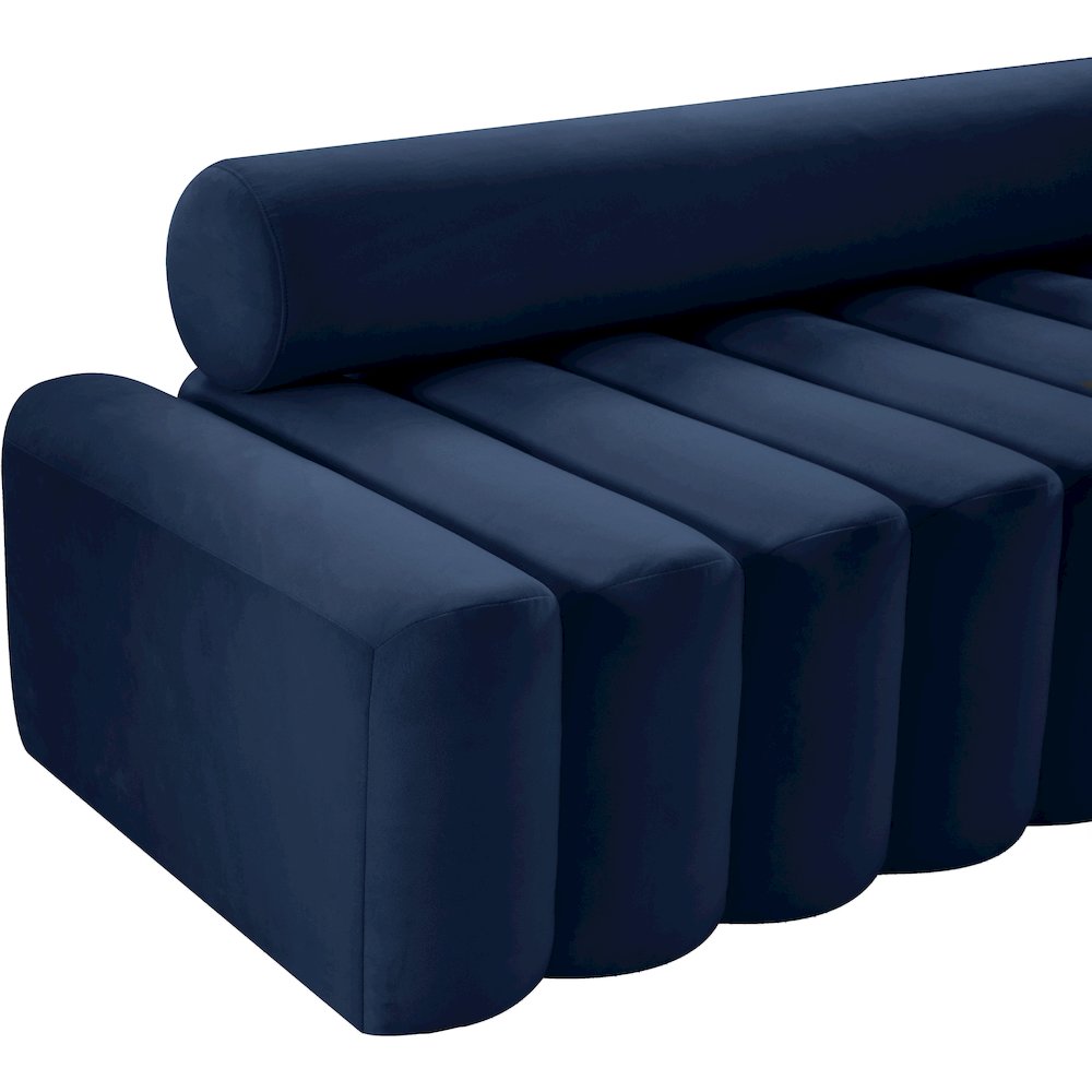 Melody Navy Velvet Chair. Picture 5