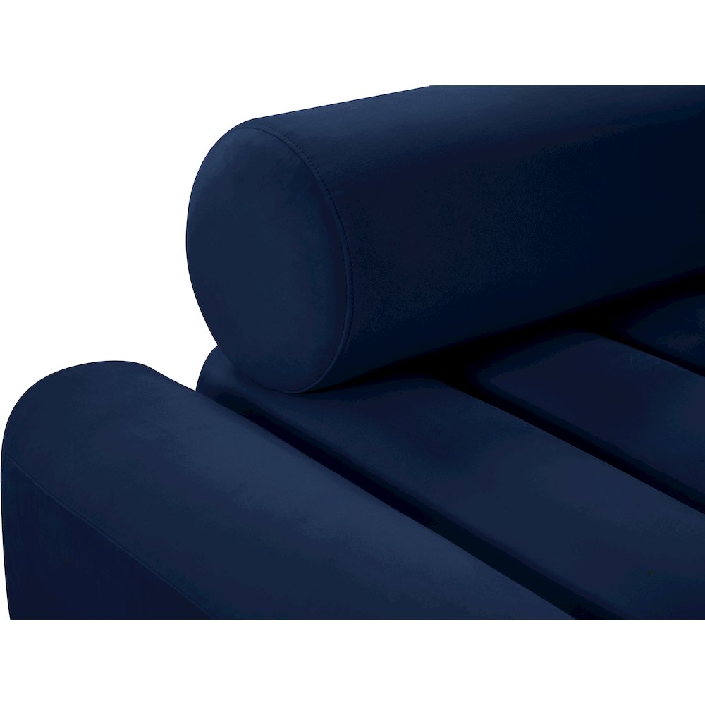 Melody Navy Velvet Chair. Picture 8
