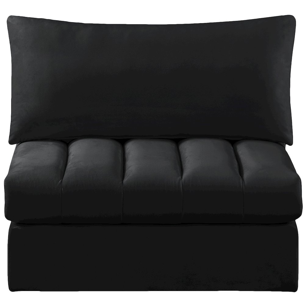 Jacob Black Velvet Armless. Picture 3
