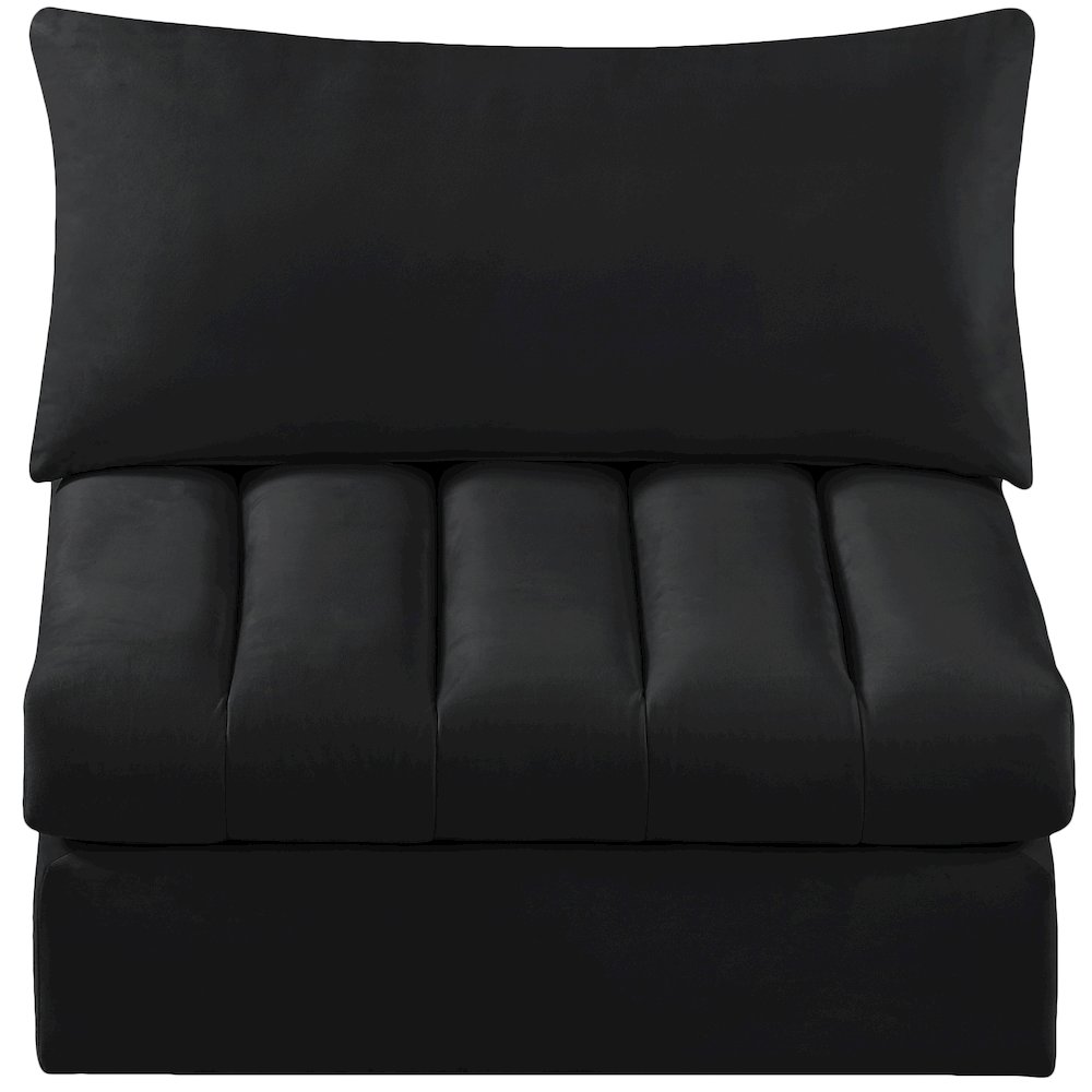 Jacob Black Velvet Armless. Picture 4