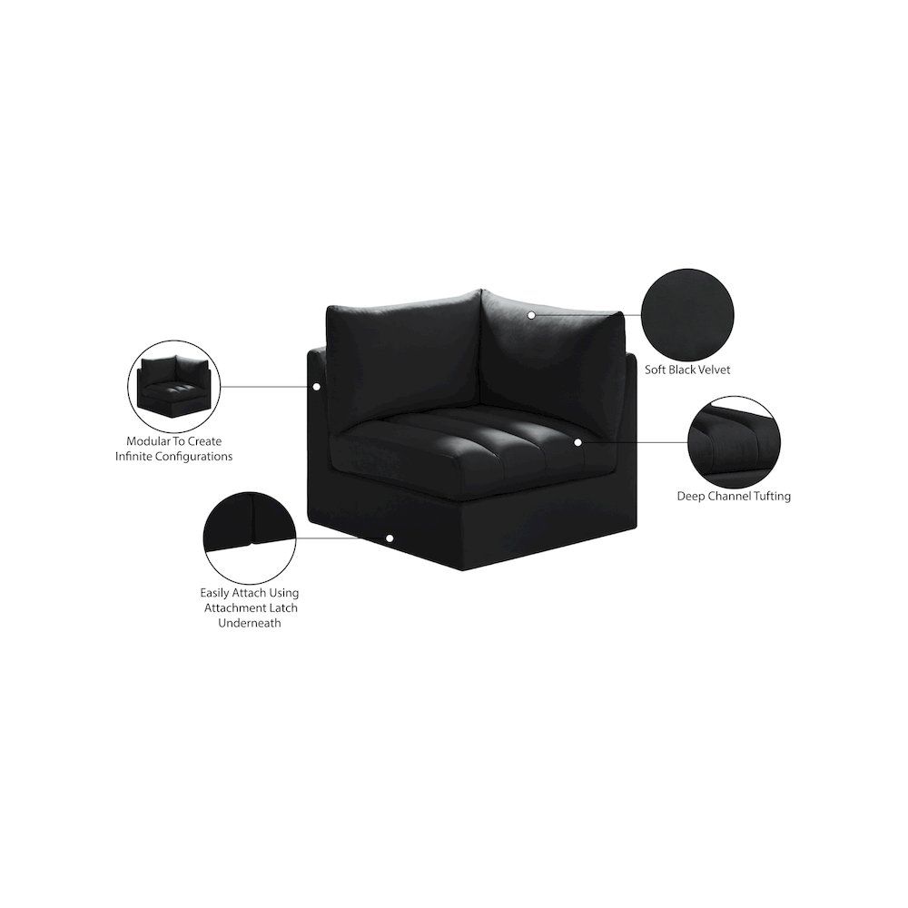 Jacob Black Velvet Corner. Picture 9