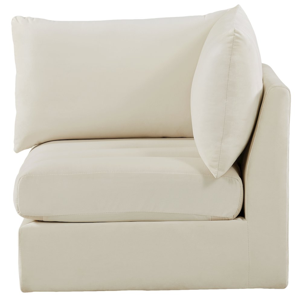 Jacob Cream Velvet Corner. Picture 5