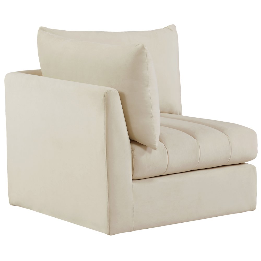 Jacob Cream Velvet Corner. Picture 6