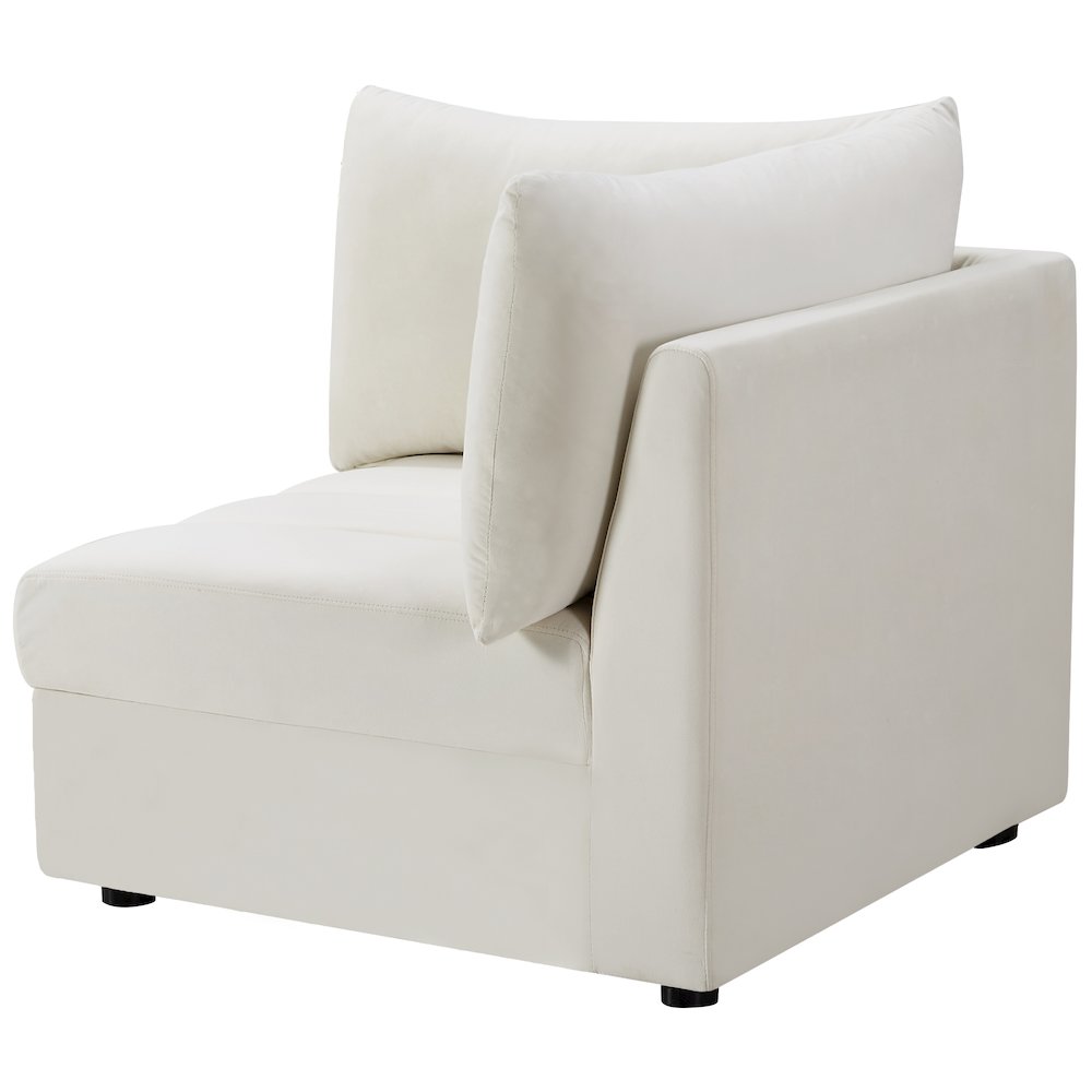 Jacob Cream Velvet Corner. Picture 7