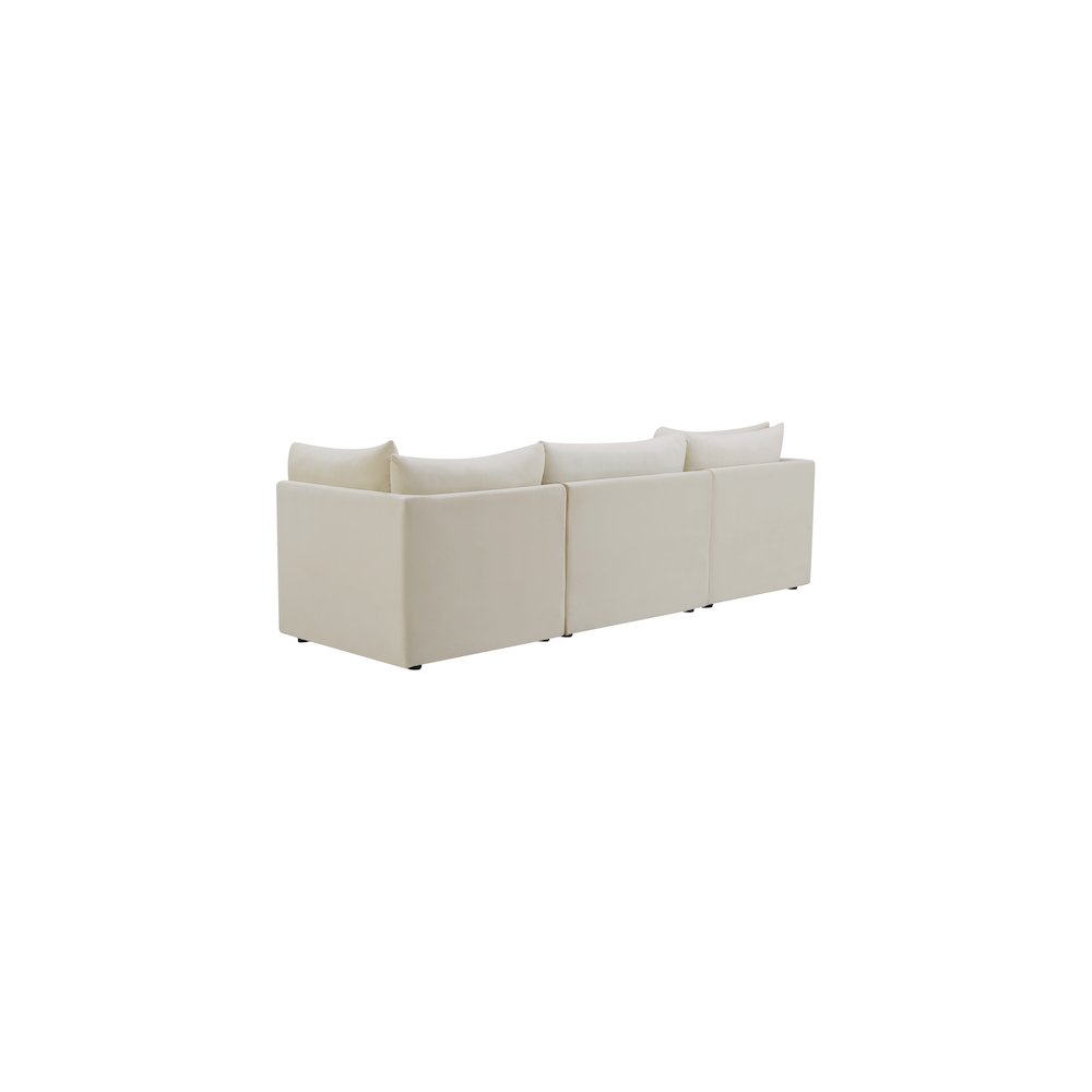 Jacob Cream Velvet Modular Sofa. Picture 2