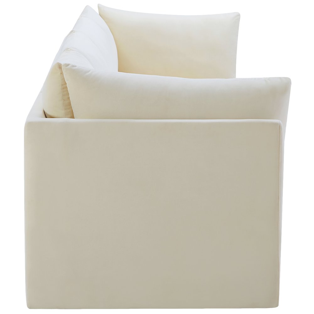 Jacob Cream Velvet Modular Sofa. Picture 5