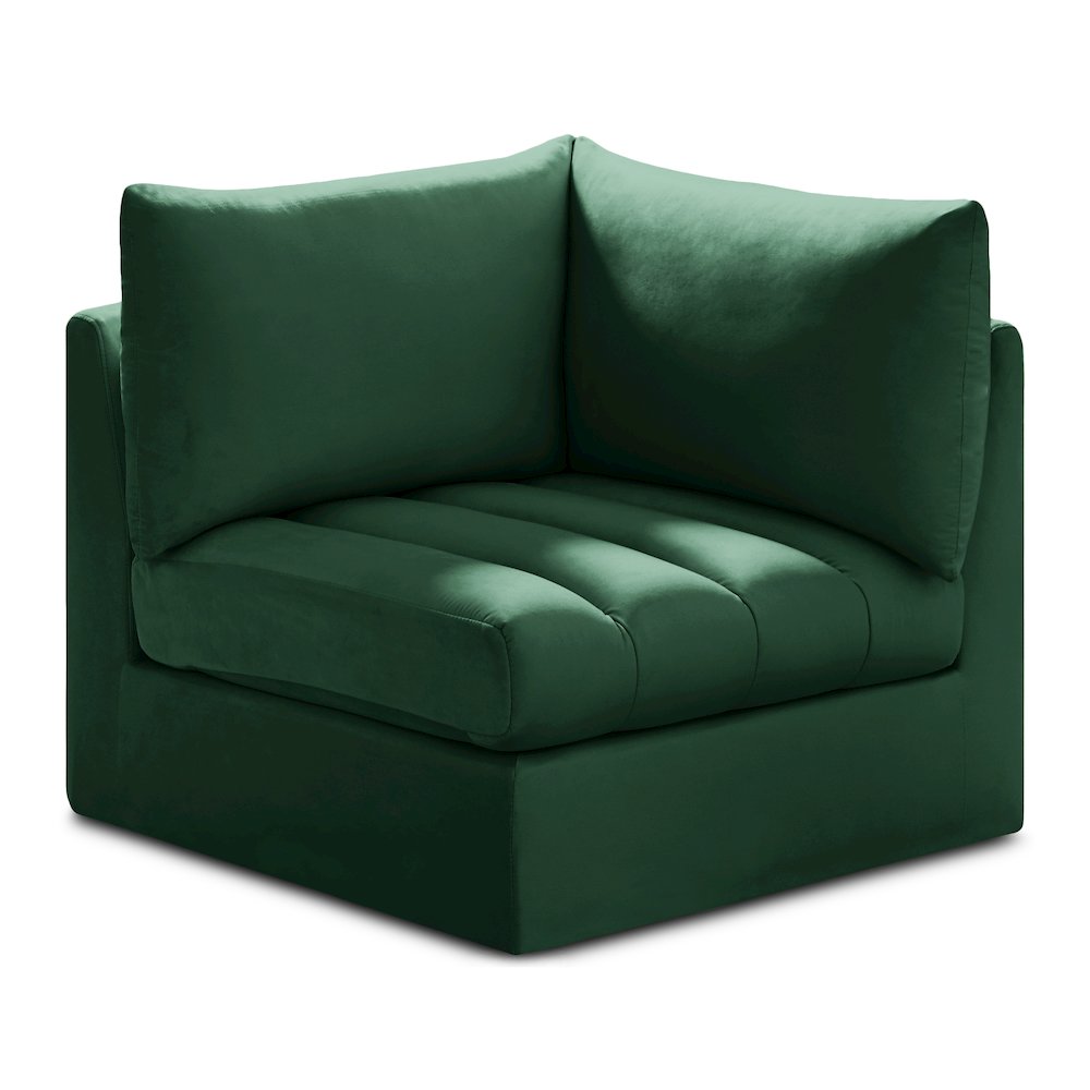 Jacob Green Velvet Corner. Picture 1