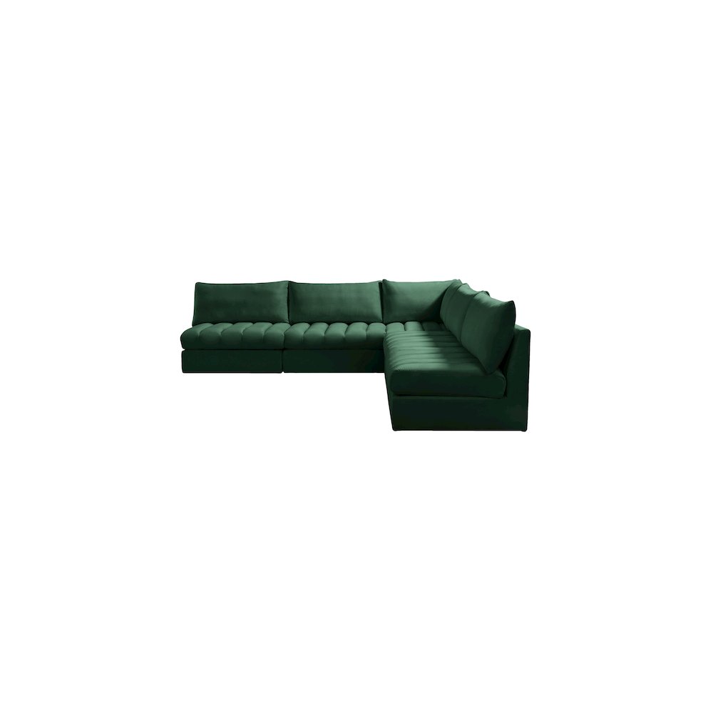 Jacob Green Velvet Modular Sectional. Picture 5