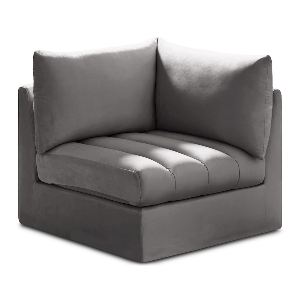 Jacob Grey Velvet Corner. Picture 1