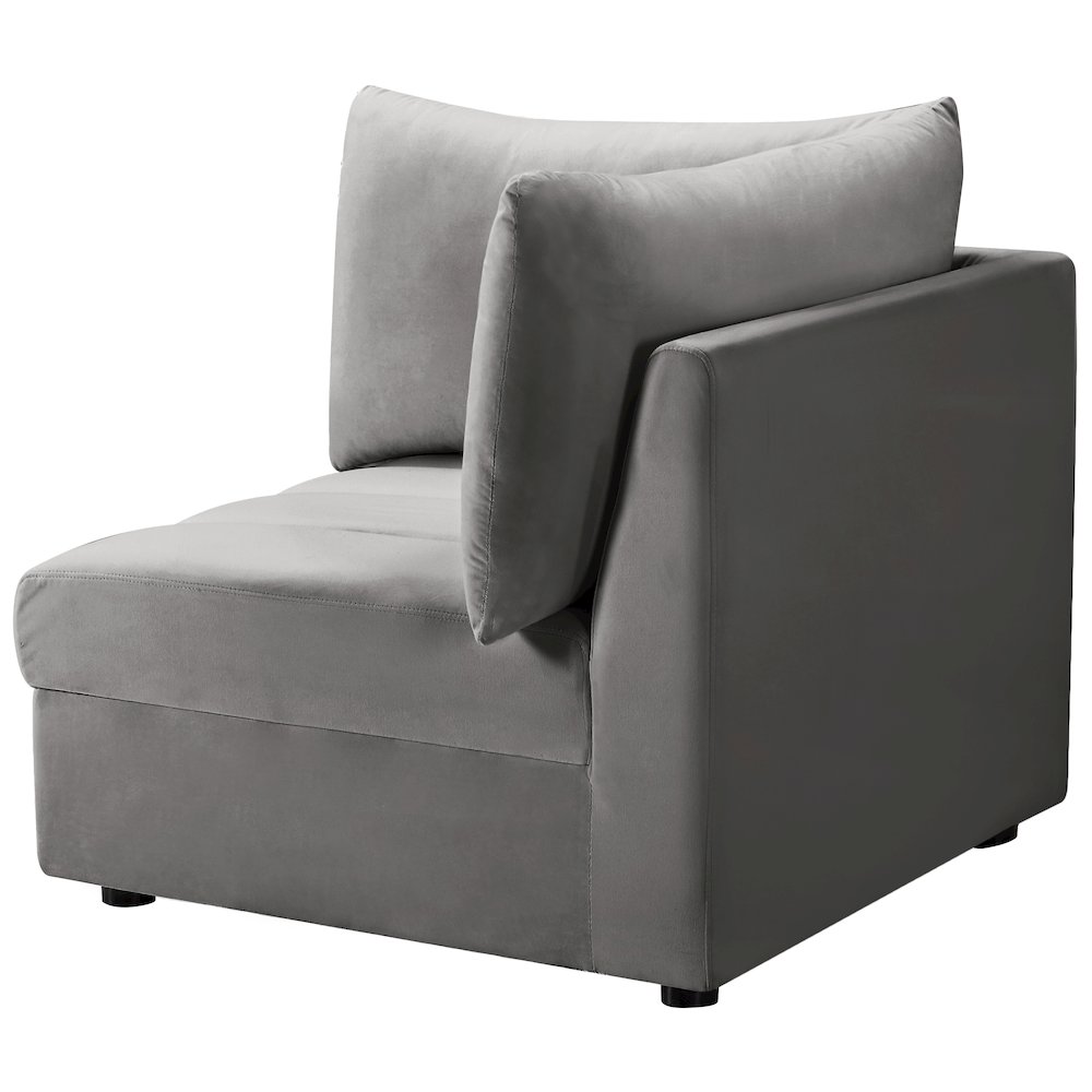 Jacob Grey Velvet Corner. Picture 7
