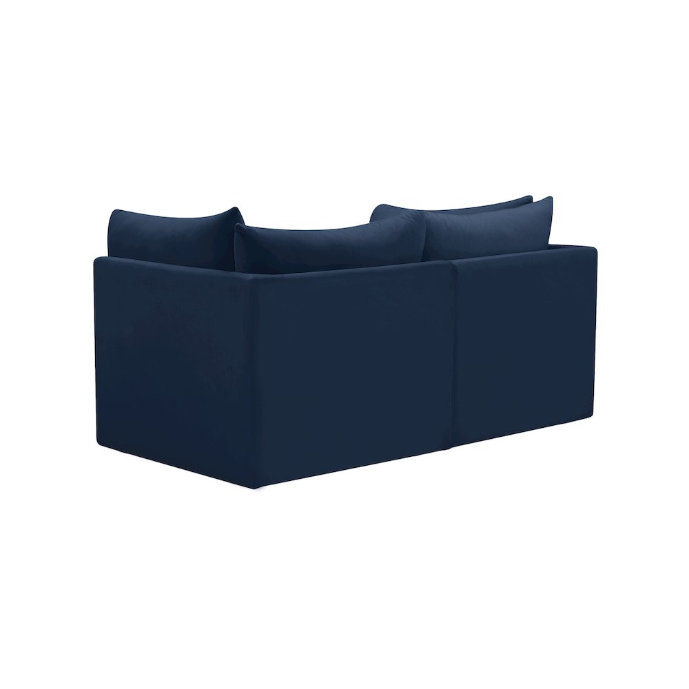 Jacob Navy Velvet Modular Sofa. Picture 2