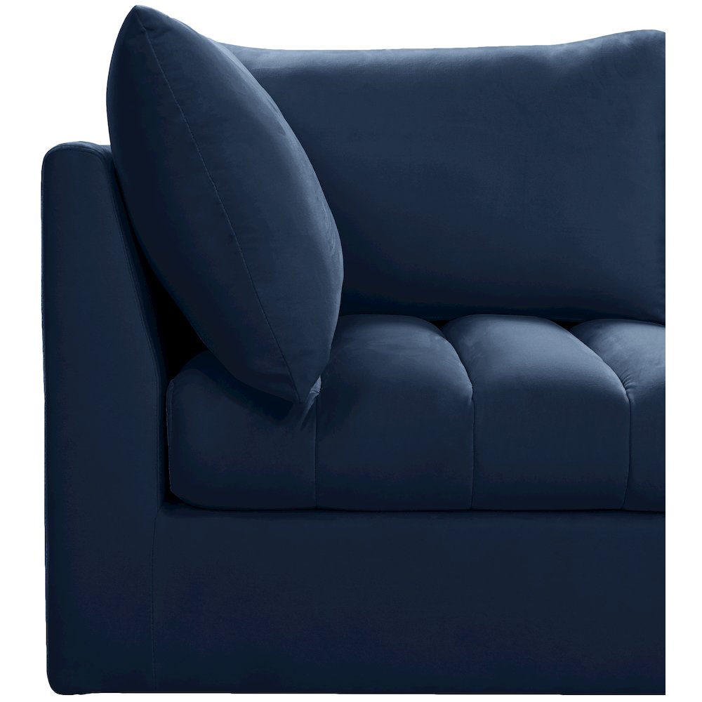 Jacob Navy Velvet Modular Sofa. Picture 6