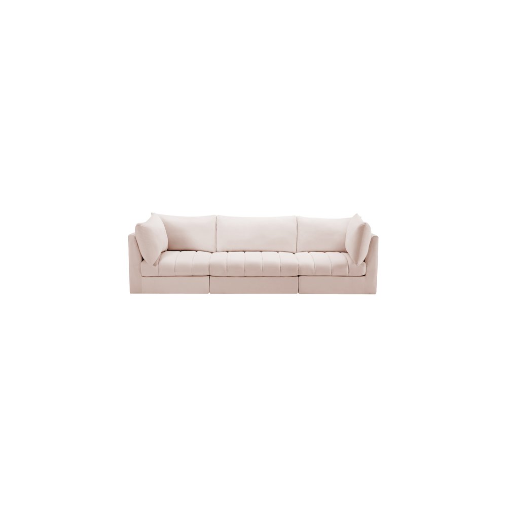 Jacob Pink Velvet Modular Sofa. Picture 3