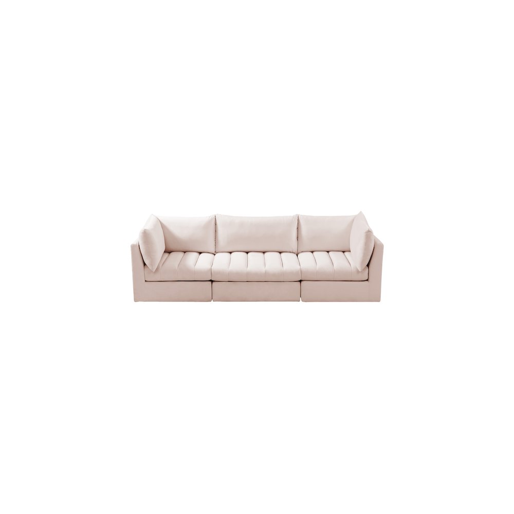 Jacob Pink Velvet Modular Sofa. Picture 4